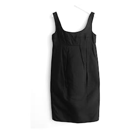 Marni-Marni Archival Black Taffeta Dress-Black