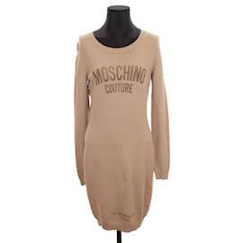 Moschino-Cotton dress-Camel