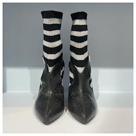 Sonia Rykiel-SONIA RYKIEL  Ankle boots T.eu 38 leather-Black