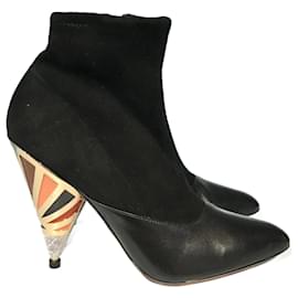 Givenchy-GIVENCHY  Ankle boots T.eu 38 leather-Black
