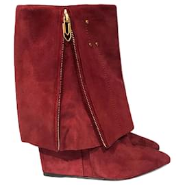 Jerome Dreyfuss-JEROME DREYFUSS  Ankle boots T.eu 38 Suede-Red