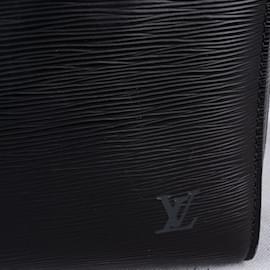 Louis Vuitton-Louis Vuitton Keepall en cuir épi noir 45-Noir