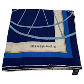 Hermès-HERMÈS CARRÉ 140-Bleu