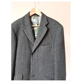 Etro-Etro men wool elegant coat-Grey