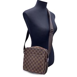 Louis Vuitton-Damier Ebene Canvas Olav PM Messenger Bag N41442-Brown