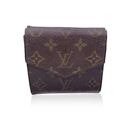 Louis Vuitton-Vintage Monogram lined Flap Wallet Compact M61652-Brown