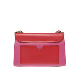 Gucci-Medium Padlock Leather Shoulder Bag 409486-Pink