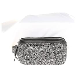 Yves Saint Laurent-Glitter Waist Bag 505671-Silvery