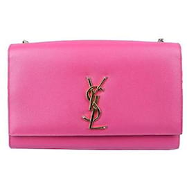 Yves Saint Laurent-Kate Leather Crossbody Bag 364021-Pink