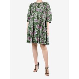 Autre Marque-Green floral printed dress - size UK 12-Green