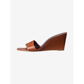 Staud-Tan Billie wedge heels - size EU 37.5-Brown