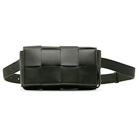Bottega Veneta-Bottega Veneta Black Intrecciato Cassette Belt Bag-Black
