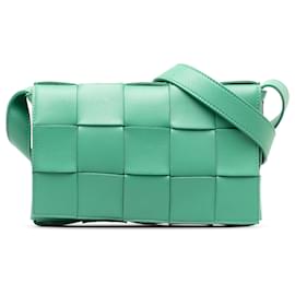 Bottega Veneta-Cassete Bottega Veneta Verde Maxi Intrecciato-Verde