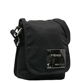 Fendi-Nylon Crossbody Bag 26772.0-Black