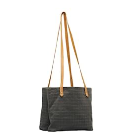 Hermès-Sac cabas en toile Hermes Toile H Ahmedabad Cabas II en bon état-Gris