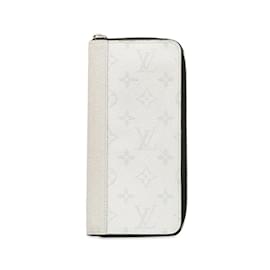 Louis Vuitton-Louis Vuitton Monogram Antarctica Zippy Vertical Wallet Canvas Long Wallet M30446 in Good condition-White