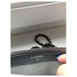 Chanel-Wallet on chain boy-Silvery