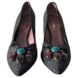 Miu Miu-Bombas Miu Miu-Preto,Cinza