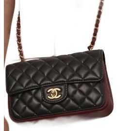 Chanel Timeless Mini Rectangular Tasche Lammleder/ Original Schwarz