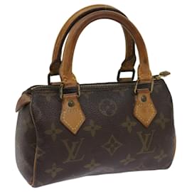 Louis Vuitton-LOUIS VUITTON Monogram Mini Speedy Hand Bag M41534 LV Auth 63886-Monogram