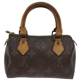 Louis Vuitton-LOUIS VUITTON Monogram Mini Speedy Hand Bag M41534 LV Auth 63886-Monogram