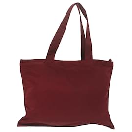 Prada-PRADA Tote Bag Nylon Rouge Auth ki3931-Rouge