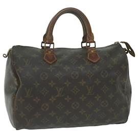 Louis Vuitton-Louis Vuitton Monogram Speedy 30 Hand Bag M41526 LV Auth 64246-Monogram