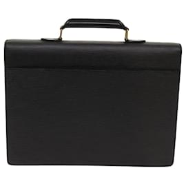 Louis Vuitton-LOUIS VUITTON Epi Tovagliolo Ambassador Business Bag Nero M54412 LV Auth yk10220-Nero