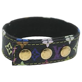 Louis Vuitton-LOUIS VUITTON Bracelet Monogram Multicolore Noir LV Auth bs11441-Noir