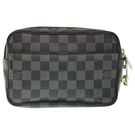 Louis Vuitton-LOUIS VUITTON Damier Ebene Pochette Billets Macau Clutch Bag N61739 Autenticação11529-Outro