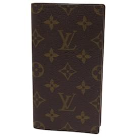 Louis Vuitton-LOUIS VUITTON Monogram Agenda Poche Note Cover R20503 Auth LV 64334-Monogramme