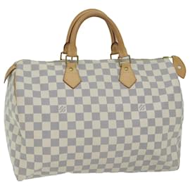 Louis Vuitton-Louis Vuitton Damier Azur Speedy 35 Hand Bag N41535 LV Auth 64103-Other