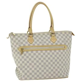 Louis Vuitton-LOUIS VUITTON Damier Azur Saleya GM Tragetasche N51184 LV Auth 64585-Andere