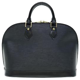 Louis Vuitton-LOUIS VUITTON Epi Alma Hand Bag Black M52142 LV Auth 61854-Black