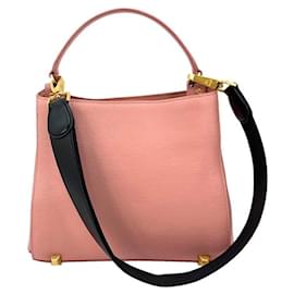 MCM-MCM Leather Shoulder Bag Handbag Bag Bag Old Pink Gold Shoulder Bag Pink-Other