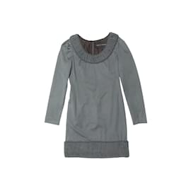 Autre Marque-Grey Devi Kroell Long Sleeve Mini Dress Size EU 36-Grey