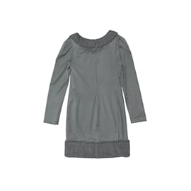 Autre Marque-Grey Devi Kroell Long Sleeve Mini Dress Size EU 36-Grey