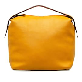 Loewe-Yellow Loewe Leather Handbag-Yellow