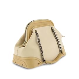 Dior-Bolsa com moldura de corrente Tan Dior Jeanne-Camelo