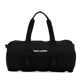 Saint Laurent-Black Saint Laurent Nylon Nuxx Duffle Bag-Black
