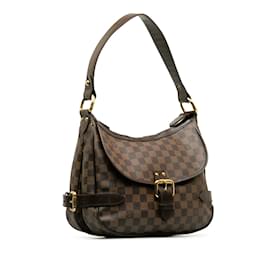 Louis Vuitton-Brown Louis Vuitton Damier Ebene Highbury Shoulder Bag-Brown