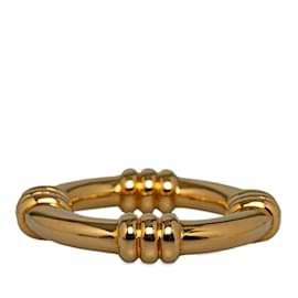 Hermès-Anillo de bufanda de metal Hermes dorado-Dorado