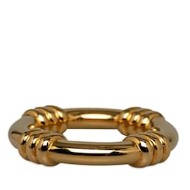 Hermès-Gold Hermes Metal Scarf Ring-Golden