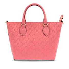 Gucci-Cartable rose Gucci Guccissima Signature-Rose