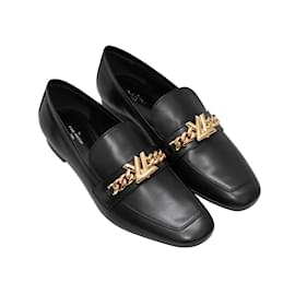 Louis Vuitton-Black Louis Vuitton Upper Case Loafers Size 39-Black