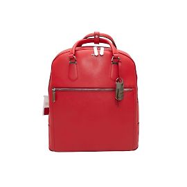 Roter Tumi Stanton Lederrucksack Rot