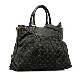 Louis Vuitton-Black Louis Vuitton Monogram Denim Neo Cabby GM Satchel-Black