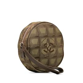 Chanel-Brown Chanel New Travel Line Nylon Pouch-Brown