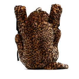 Dolce & Gabbana Brauner Dolce&Gabbana Plüschtier-Obermaterial-Rucksack Braun