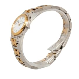 Hermès-Zweifarbige Clipper-Uhr von Hermès aus Gold-Golden
